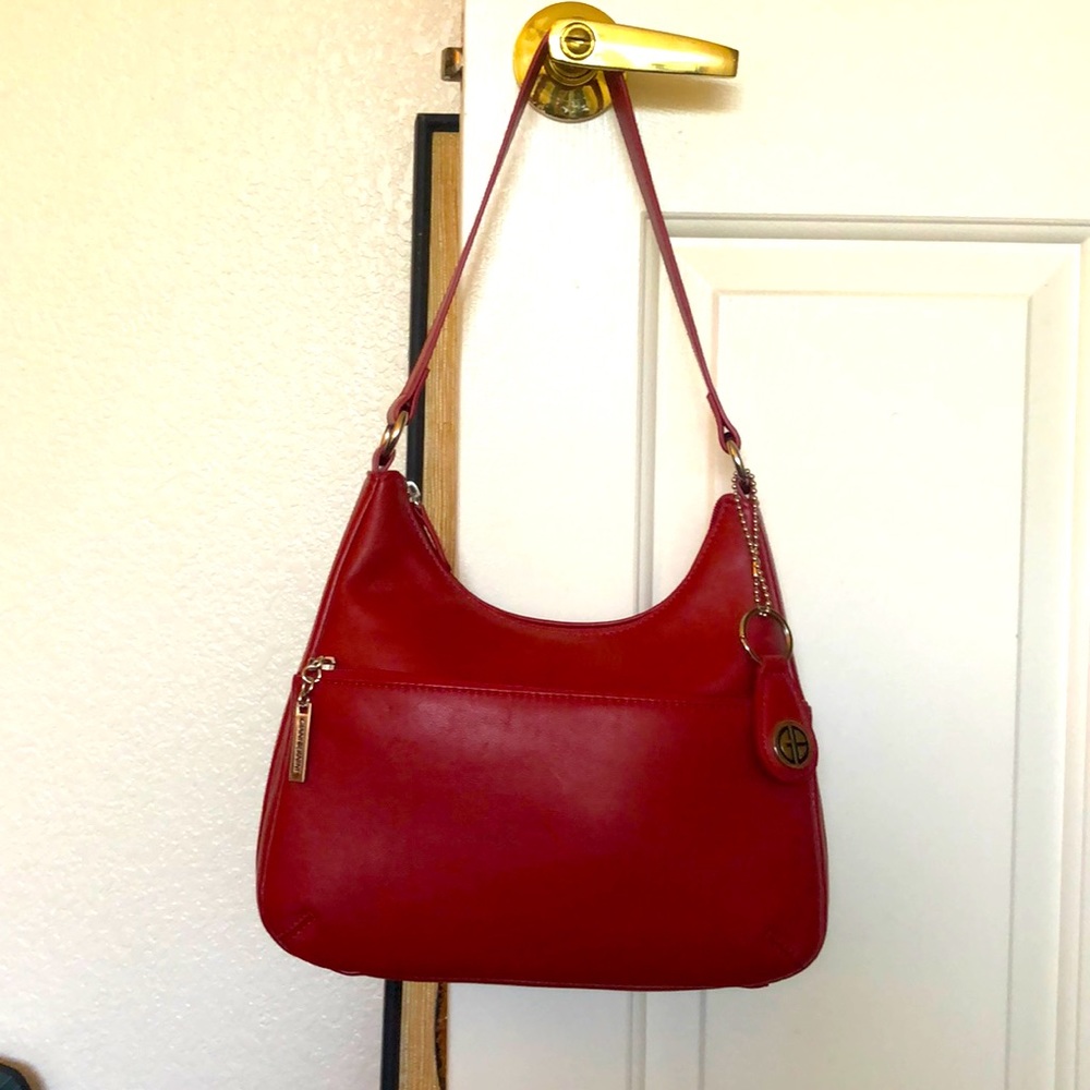 Giani Bernini Napa Leather ZIP Top Hobo **New**